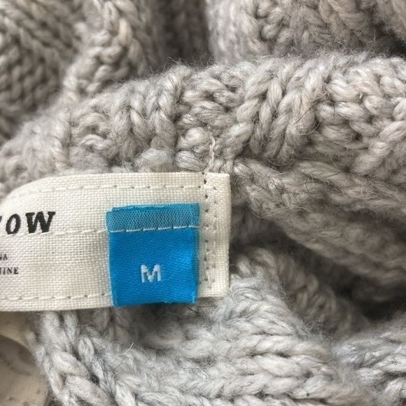 Sparrow medium cardigan sweater gray button down - Picture 10 of 11